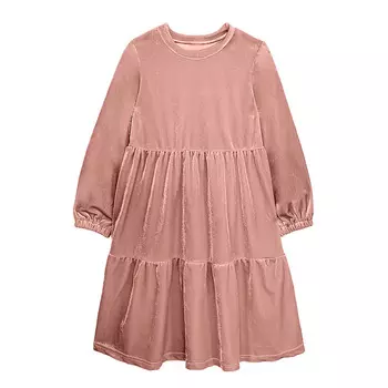 Платье с воланами (12 Пудровый) LOLOCLO