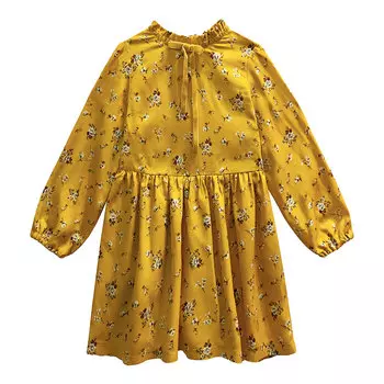 Платье со стойкой (4-5 Охра) LOLOCLO