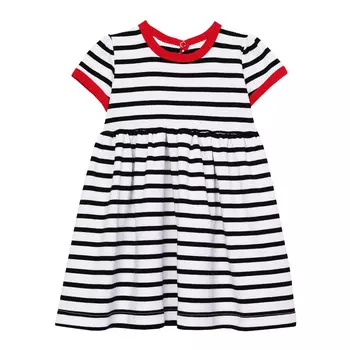 Платье в полоску (18-24м Черный) LOLOCLO