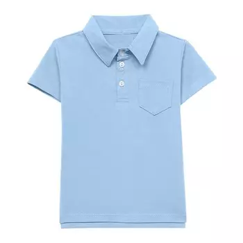 Поло с коротким рукавом (8-9 Голубой) LOLOCLO