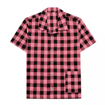 Рубашка в клетку (6-7 Розовый) LOLOCLO