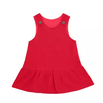 Сарафан из вельвета для малышей (18-24м Красный) LOLOCLO