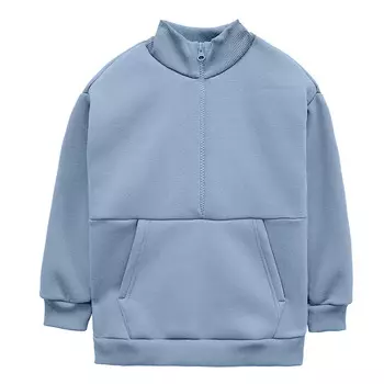 Свитшот из футера с начёсом с молнией (10-11 Светлый деним) LOLOCLO