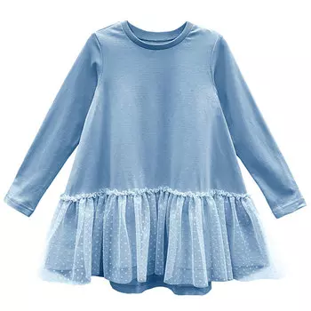 Туника с воланом из фатина (4-5 Голубой) LOLOCLO