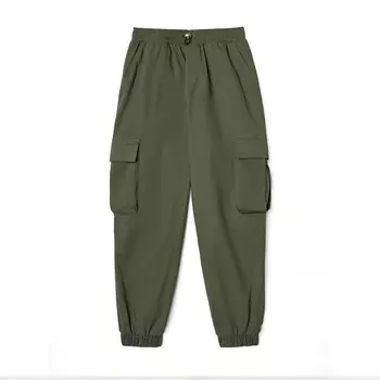 Твиловые брюки-карго оверсайз (8 Оливковый) LOLOCLO