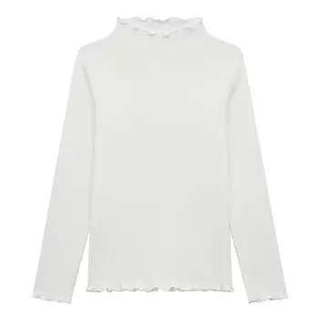 Водолазка с волнистым краем для подростков (teen M-L Белый) LOLOCLO