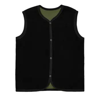 Жилетка двусторонняя из флиса (4-5 Оливковый/Черный) LOLOCLO