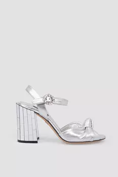 Босоножки Dolce & Gabbana С Зеркальным Каблуком