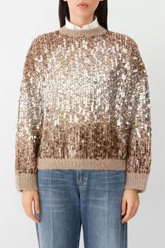 Джемпер Brunello Cucinelli Модель Dazzling Dgrad Embroidery