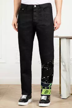 Джинсы Iceberg С Лого И Пайтеками