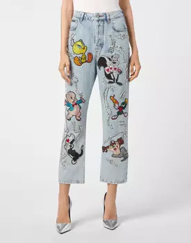 Джинсы Прямые Philipp Plein