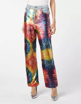 Джинсы Прямые Philipp Plein