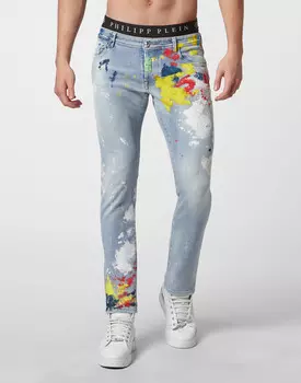 Джинсы Прямые Philipp Plein