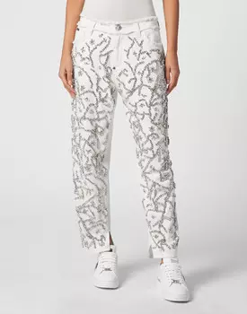 Джинсы С Высокой Посадкой Philipp Plein