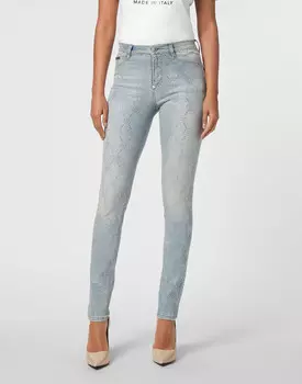 Джинсы С Высокой Посадкой Philipp Plein