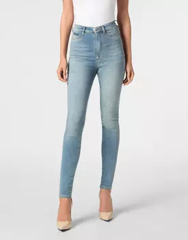 Джинсы С Высокой Посадкой Philipp Plein