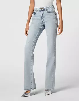 Джинсы С Высокой Посадкой Philipp Plein