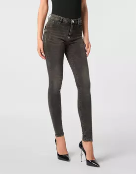 Джинсы С Высокой Посадкой Philipp Plein