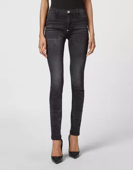 Джинсы С Высокой Посадкой Philipp Plein