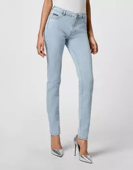 Джинсы С Высокой Посадкой Philipp Plein