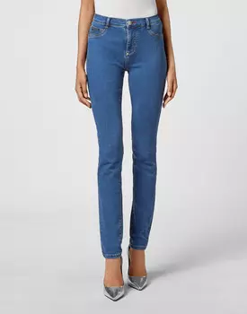 Джинсы С Высокой Посадкой Philipp Plein