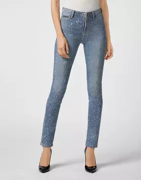 Джинсы С Высокой Посадкой Philipp Plein