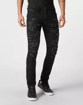 Джинсы Зауженные Philipp Plein