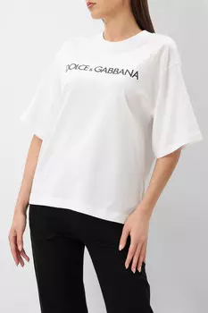 Футболка Dolce&Gabbana Модель Из Капсульной Коллекции Essential