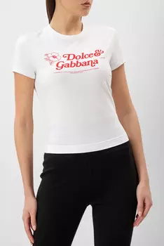 Футболка Dolce & Gabbana Модель Из Коллекции Flower Power