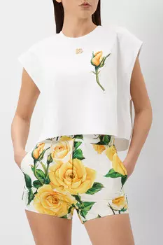 Футболка Dolce & Gabbana Модель Из Коллекции Flowering
