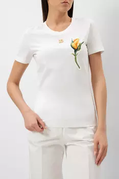 Футболка Dolce & Gabbana Модель Из Коллекции Flowering