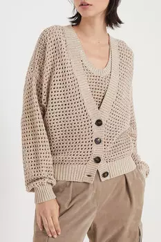 Кардиган Brunello Cucinelli Модель Dazzling Net