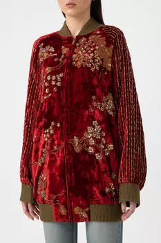 Куртка Saint Laurent С Вышивкой Красный