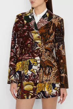 Пиджак Dior С Принтом Toile De Jouy Цветной