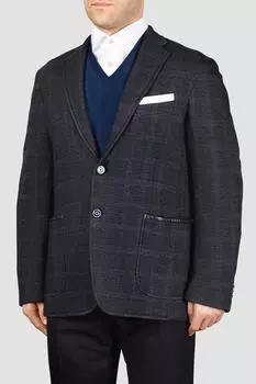 Пиджак Zilli С Кожаной Отделкой