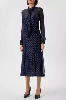 Платье Saint Laurent Из Шелкового Крепа