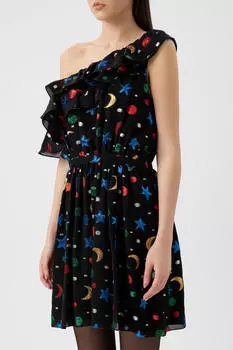 Платье Saint Laurent С Вышивкой