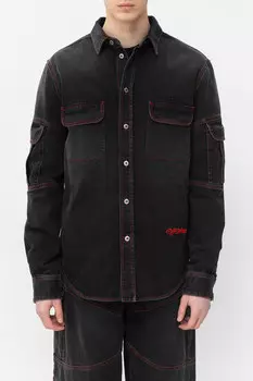 Рубашка Off-White Модель Script Samurai