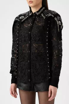 Рубашка Saint Laurent С Вышивкой