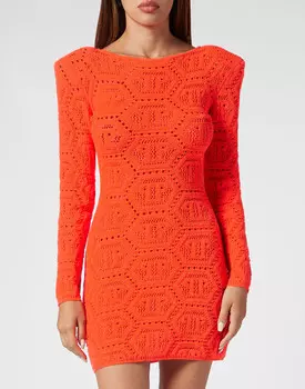Трикотажное Платье Philipp Plein