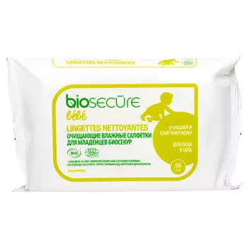 Салфетки BioSecure очищающие влажные салфетки для младенцев