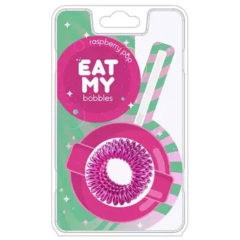 Eat My Bobbles Raspberry Pop Scrunchy