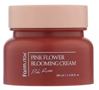 Farmstay Pink Flower Blooming Cream Pink Rose