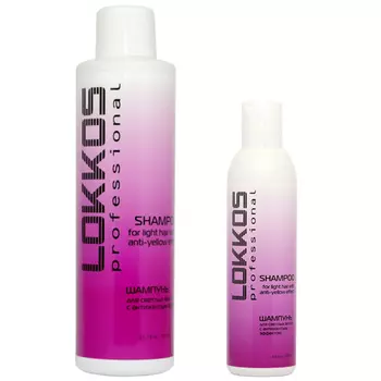 Lokkos Professional For Light Hair With AntiYellow Effect Shampoo