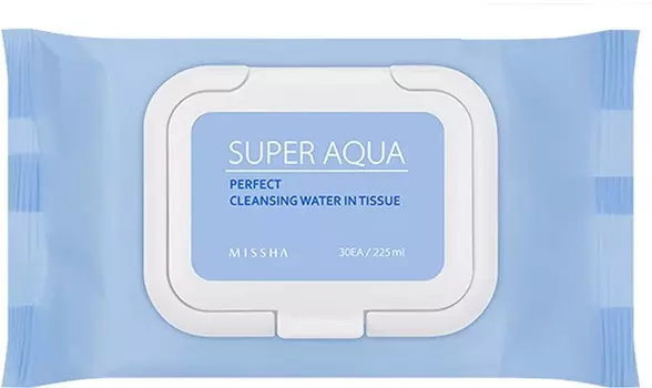 Missha Super Aqua Perfect Cleansing Water In Tissue