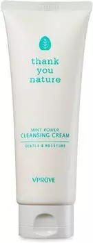 Vprove Thank You Nature Mint Power Cleansing Cream Gentle And Moisture