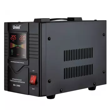 03110 Стабилизатор напряжения 2.0 кВА релейный однофазный Uniel RS-1/2000