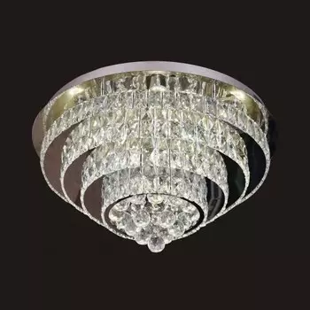 08643(3000-6000K) Потолочная светодиодная люстра с пультом Kink Light Тор-Кристалл