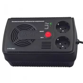 09619 Стабилизатор напряжения 500 ВА Uniel Courage U-STR-500/1