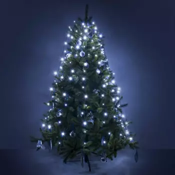 0,45*1,5м. Гирлянда занавес белый свет IP20 Eurosvet 230V 200-003 (a049839)